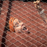cage crawl woman
